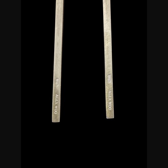 Alex Woo Elements Retired 925 Sterling Drop Dangle Bar 2.37" Bar Earrings - Picture 4 of 8